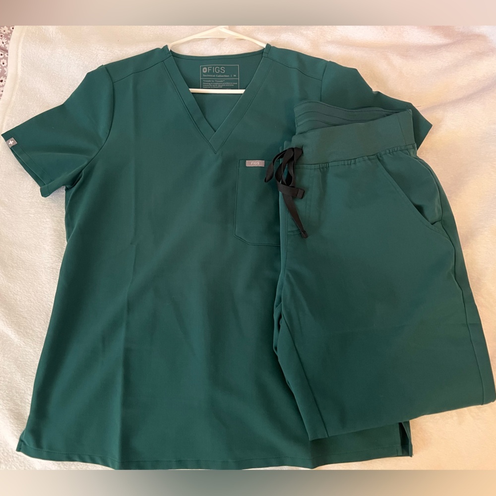 Figs Forest Green scrubs